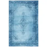 tesso living MARYLOU Designer-Teppich 80 x 145 cm Blau/Mehrfarbig