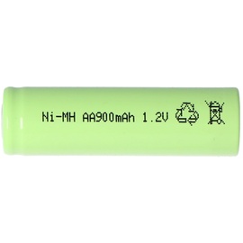 AccuCell NiMH Akku Flat Top Mignon AA 900mAh Industrieausführung mit flachem Pluspol