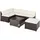CASARIA Garten-Lounge-Set 16-tlg. braun/creme