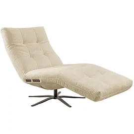 KAWOLA Relaxliege LETICIA Polyester 0 x 0 x 0 cm Beige mit Relax-Funktion