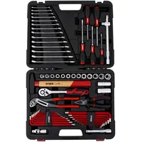 Stier Werkzeugkoffer mit 60-teiligem Werkzeugsortiment