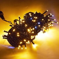 20M 156LEDs LED Lichterkette Warmweiß, IP44 Wasserdicht Weihnachtsbeleuchtung für Innen Außen Garten Weihnachtsbaum Hochzeit Party Deko (Schwarz...