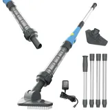 Poolsauger Akku Handsauger Whirlpool Sauger Kabelloser Pool Sauger, Tragbarer Spa-Staubsauger,160 cm Teleskopstange, Poolreiniger Ideal für Spas, Aufstellpool & Unterflur-Schwimmbecken