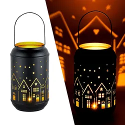 Marrakesch Orient & Mediterran Interior Glowtree Teelichthalter, 20 cm, Metall, Schwarz mit Gold Innenbeschichtung