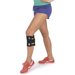 VITALmaxx Akupressur Knie Bandage Für Rückenbeschwerden | Lindert Rücken Schmerzen Mit Chinesischer Akupressur Technik | Kniebandage Damen Herren Individuell Anpassbar [Schwarz]