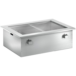 Kalte ausstellung für eis drop-in 4+4 ch ohne gruppe - 820x610x450 mm - 111000HC Eurast