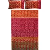 REDBEST Renforcé Rot 200 x 200 cm + 2 x 40 x 80 cm