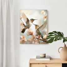 Reinders! Wandbild Spring Birds beige 50x40 cm 2er Set
