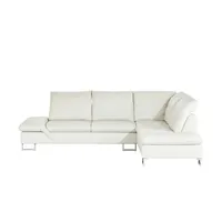 W.SCHILLIG Ledersofa  creme - Leder Saraa ¦ creme ¦ Maße (cm): B: 314 H: 86 T: 198