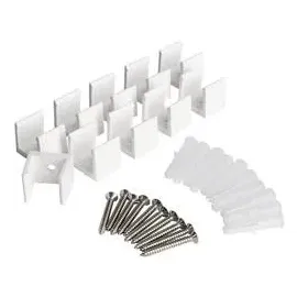 Deko-Light Montageklammern für 230V LED Stripe, 10er Set, IP65, weiß D-930692