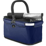 Genius Einkaufskorb Falko Duo dunkelblau 48 x 28 x 24 cm