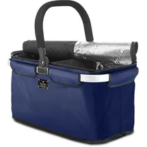 Genius Einkaufskorb Falko Duo dunkelblau 48 x 28 x 24 cm