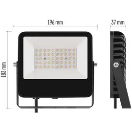 EMOS AVENO ZS2423 LED-Strahler, schwarz, 30W, Neutralweiß (1531242300)