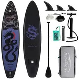 HS.SUPPLY SUP-Board Funwater SUP Board 350×84×15 cm – Aufblasbares Stand Up Paddle Set, (Set), mit Paddle, Stand Up Paddling blau