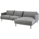 MASSIVMOEBEL24.DE Ecksofa 285x161x81 Silikon-Feder Mix grau TRIENT