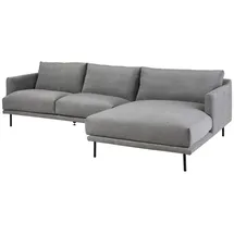 MASSIVMOEBEL24.DE Ecksofa 285x161x81 Silikon-Feder Mix grau TRIENT