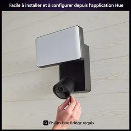 Philips Hue Secure Flutlichtkamera Schwarz