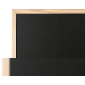 Bi-Office Kreidetafel mit Holzrahmen, schwarz