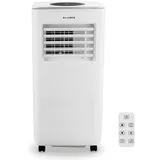 KLAMER Klimagerät Mobile Klimaanlage mit Abluftschlauch und Wassertank, 7000 BTU/h, 3-i..., 2 Gebläsestufen, Nachtmodus,15-31°C, 24h-Timer weiß