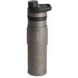 Grayl UltraPress Purifier Titanium Wasserfilter Flasche (Größe 0,5L, schwarz)