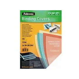 Fellowes PVC Deckblätter, 180 Mikron, transparent
