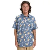 QUIKSILVER Kurzarmhemd Blau M