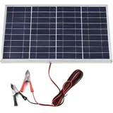 12v 10w Solarpanel, Tragbarer Laderegler, Netzteil-set, Krokodilklemmen, Wiederaufladbarer Solargenerator Für Den Außenbereich, Solarladegerät Für Wohnmobile