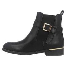 Fitters Footwear Kira Stiefeletten in Übergrößen Schwarz 2AA0211307 Black große Damenschuhe - Schwarz - 42