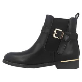Fitters Footwear Kira Stiefeletten in Übergrößen Schwarz 2AA0211307 Black große Damenschuhe - Schwarz - 42