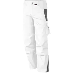 QUALITEX HIGH QUALITY WORKWEAR Bundhose PRO weiß/grau Herren: 29