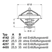 Wahler Thermostat, Kühlmittel
