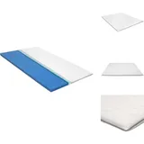 Vidaxl - Matratzenauflagen - Living Matratzenauflage 180x200 cm viskoelastischer Memory-Schaum 6 cm - Weiß