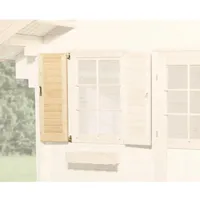 Weka Fensterladen 1-seitig 84 x 113 cm Beige