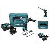 Makita DBS180RTJ Akku-Bandfeile inkl. MAKPAC + 2 Akkus 5.0Ah