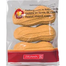Brunnen Radiergummis Erdnuss beige, 3 St.
