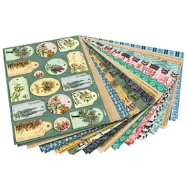 Folia Motivblock Vintage Designpapier 24 x 34 cm 26 Blatt