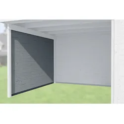 WEKA Seitenwand, Holz, grau