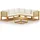 vidaXL Garten-Lounge-Set 6-tlg. creme Massivholz Akazie