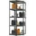 Juskys Eckregal MDF 15 Böden Grau