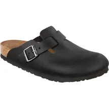Birkenstock Boston Nubukleder geölt schmal schwarz 45