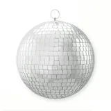 satisfire Spiegelkugel 20cm silber Discokugel Mirrorball Disko Dekokugel