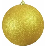 Europalms Dekokugel 20cm, gold, glitzer