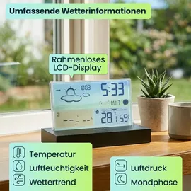 ideoon Moderne Funk-Wetterstation Mehrfarbig 35.1129.01