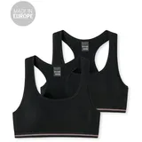 SCHIESSER Bustiers 2er-Pack Basic Kids in Schwarz | Gr.: 176