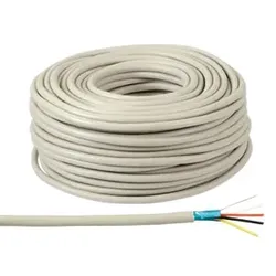 S-IMPULS Telefon-Verlegekabel J-Y(ST)Y, 4x2x0,6 mm2, 100 m, grau