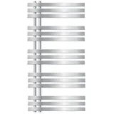 luxebath Badheizkörper Design Heizkörper Handtuchtrockner Badezimmer Heizung für Handtücher, Handtuchwärmer Iron EM silberfarben 60 cm x 120 cm