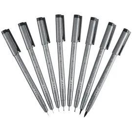 Copic Multiliner 0,8 mm, Black, Fineliner mit einer feinen Spitze und wasserbeständiger Pigmenttinte