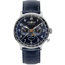 Zeppelin 7036-3 Herrenuhr LZ129 Hindenburg Mondphase