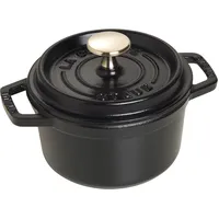 Staub Gusseisen Bräter/Cocotte, Rund 14 cm, 0,8 L, Aromaregen