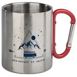 Moses Karabiner-Becher Thermo-Becher Rot